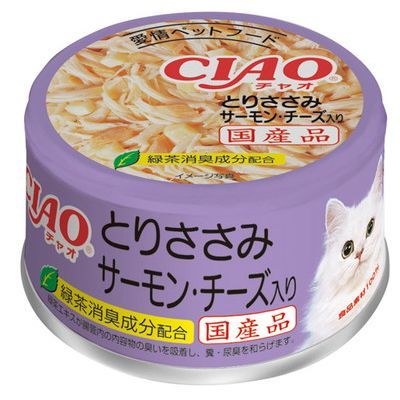 CIAO 貓罐罐 - 雞胸肉 芝士三文魚 85g x 6個