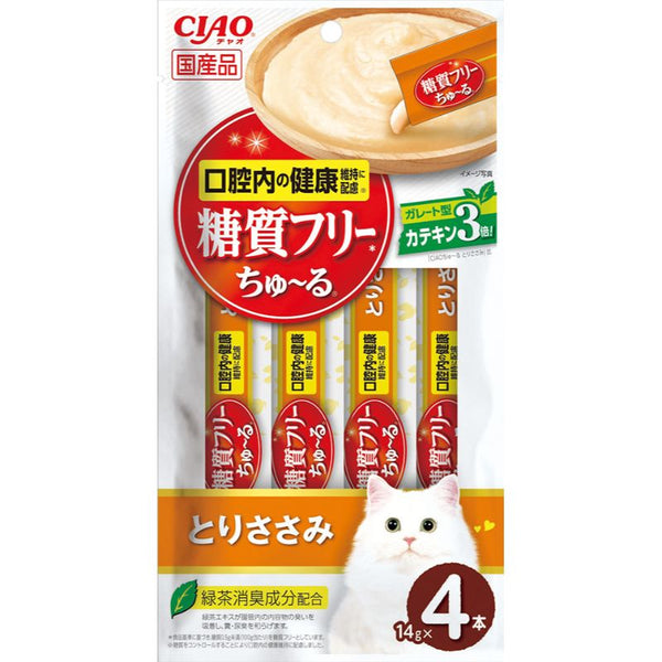 Ciao 抑制血糖肉泥小食 4 條裝 -雞肉味 x12