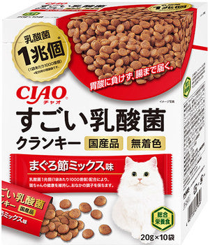 CIAO 1兆個乳酸菌乾糧 - 金槍魚乾味 10袋 x 6