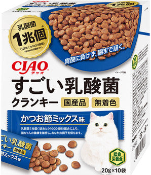 CIAO 1兆個乳酸菌乾糧 - 鰹魚乾味 10袋 x 6