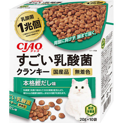 CIAO 1兆個乳酸菌乾糧 - 本格鰹魚汁味 10袋 x 6