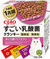 CIAO 1兆個乳酸菌乾糧 - 3款金槍魚味 10袋 x 6