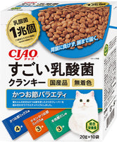 CIAO 1兆個乳酸菌乾糧 - 3款木魚乾味 10袋 x 6