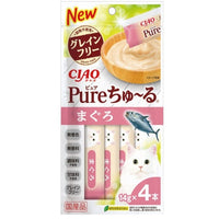 CIAO PURE 無添加糊仔4 條裝 - 金槍魚味 x12