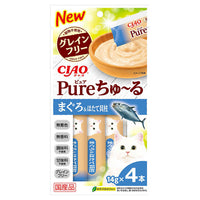 CIAO PURE 無添加糊仔4 條裝 - 金槍魚 & 帆立貝 x12