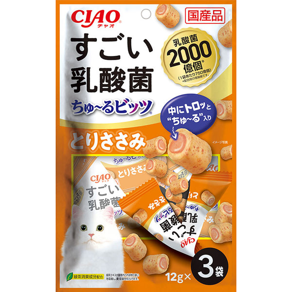 CIAO 2000億個乳酸菌 - 流心粒粒 - 雞肉味 3小包 x 6