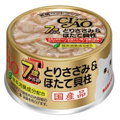 CIAO 貓罐罐 - 雞胸肉 + 帆立貝  (7歳起)　85g x6個