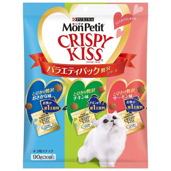 日本MonPetit Crispy Kiss 潔齒餅乾 - 鮮魚 鮭魚 & 雞肉90g x3