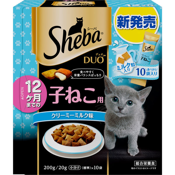 Sheba Duo 夾心餡餅 - 牛奶味　(幼貓用) 200g x 6盒