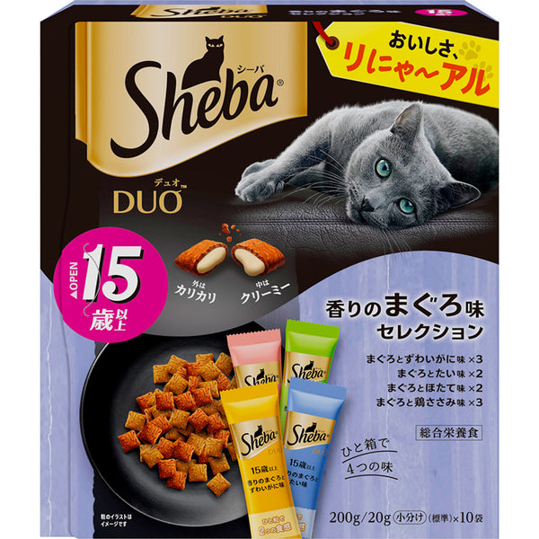Sheba Duo 夾心餡餅 ‐ 綜合金槍魚味 200g (高齡貓用) x 6