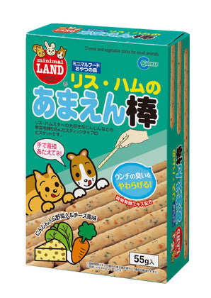 Marukan 小動物零食 - 芝士蔬菜餅 55g x6