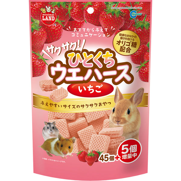 Marukan 小動物零食 - 威化餅草莓味 x6