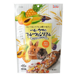 小動物零食 - Sudo 兔兔倉鼠水果穀物粒 80g x 6