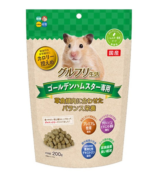 倉鼠主食 - Hipet 黃金鼠等大型倉鼠專用GLUTEN FREE主食糧200g x6