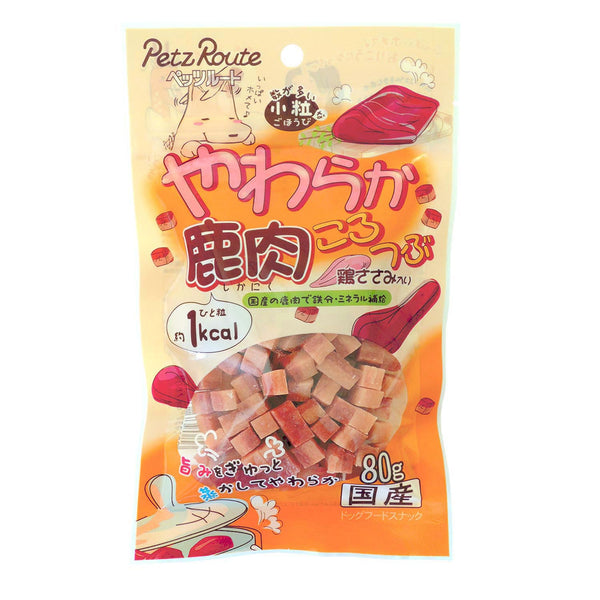 Petzroute 狗狗小食 - 低脂國產本柔軟鹿肉粒80g x6