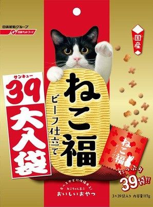 日清貓福脆餅 大袋裝- 牛肉味 x 3